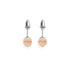 Pêche | Argent sterling .925 | Mini Boucles D'Oreilles Sirène En Verre